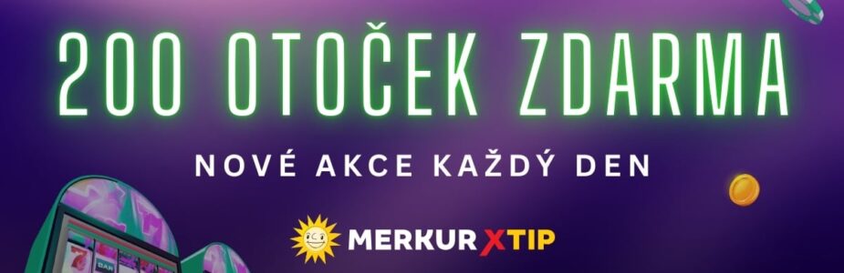 200 free spinů v Týdenním bonusu na MerkurXtip