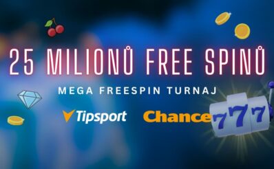 25 milionů free spinů v casinech Tipsport a Chance