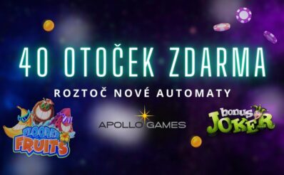 40 free spinů na novinky u Apolla