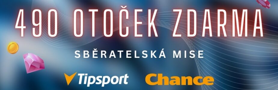 490 free spinů u Tipsportu a Chance