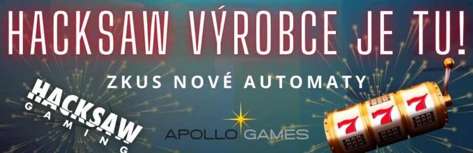 Apollo Games má nového výrobce Hacksaw Gaming
