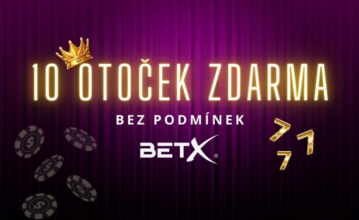 BetX 10 free spinů bez podmínek