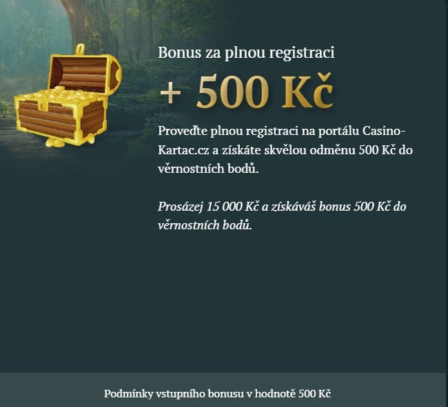 Bonus 500 Kč ve věrnostních bodech Kartáč