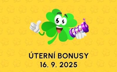 Free spiny a bonusy dnes 16. 9. 2025