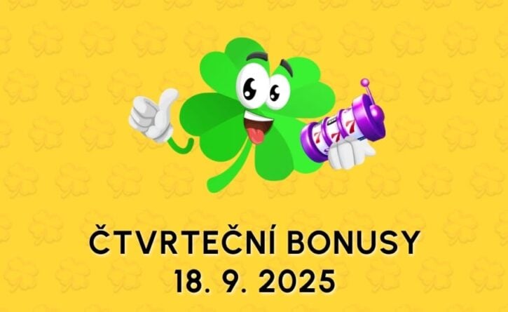 Free spiny a bonusy dnes 18-9-2025