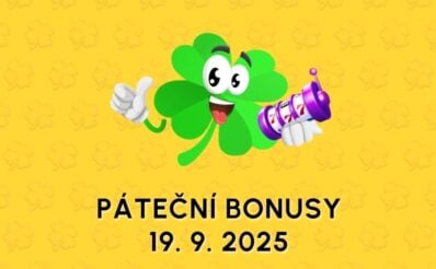 Free spiny a bonusy dnes 19. 9. 2025
