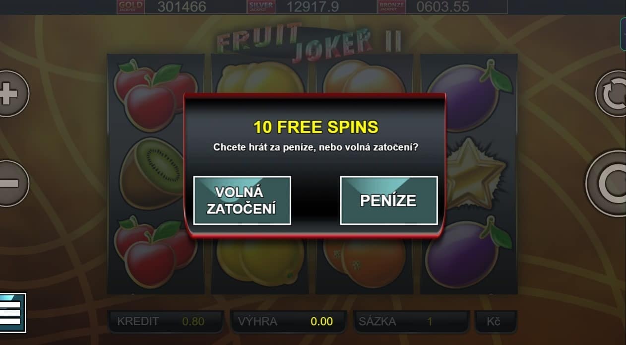 Fruit Joker II free spiny bez podmínek
