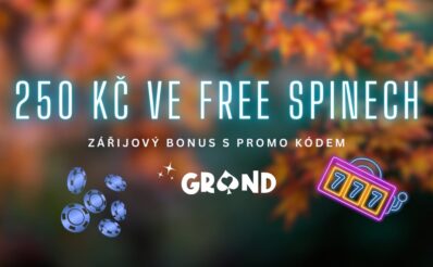 Grandwin 250 Kč ve free spinech