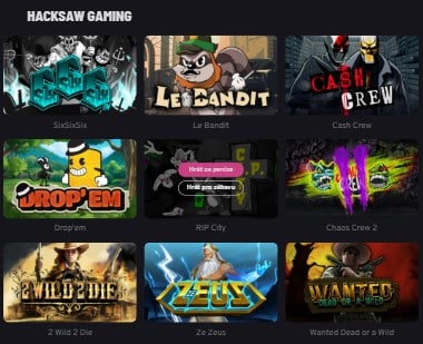 Hacksaw automaty v Apollo Games