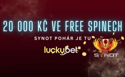 LuckyBet Synot pohár o 20 000 Kč ve free spinech