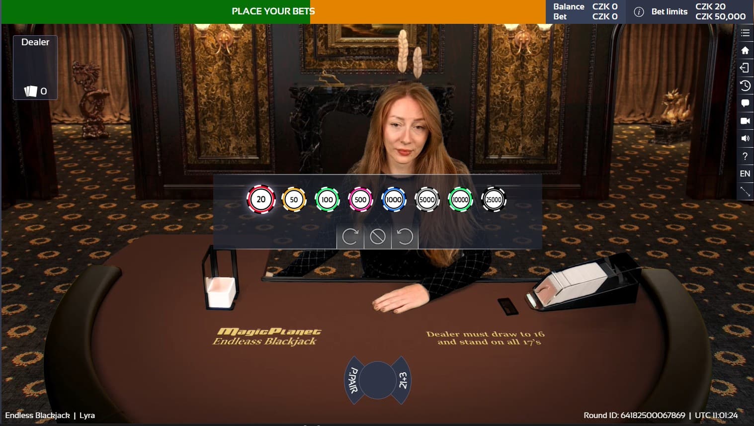 Nekonečný blackjack Magic Planet
