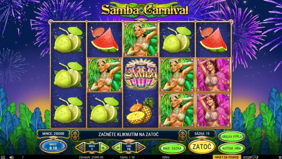 Samba Carnival od Play'n GO