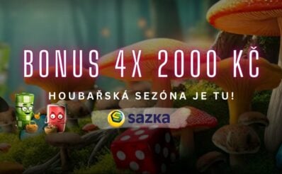 Sazka houbařský bonus 4x 2000 Kč