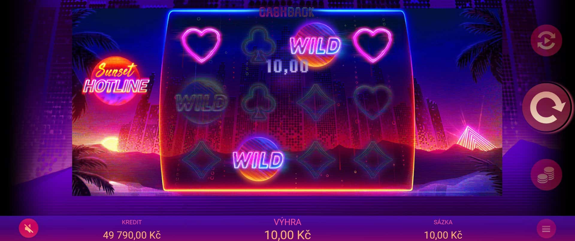 Sunset Hotline online automat Wild