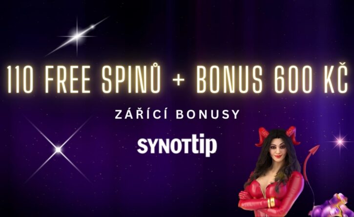 Synottip 110 otoček zdarma a bonus 600 Kč