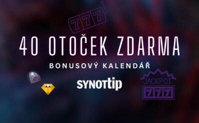 Synottip 40 free spinů bonusový kalendář