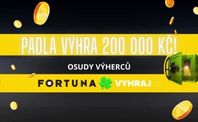 U Fortuny padla výhra 200 000 Kč!