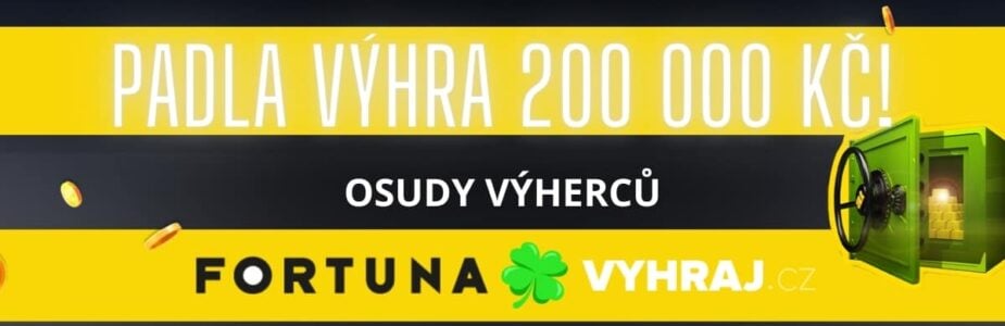 U Fortuny padla výhra 200 000 Kč!