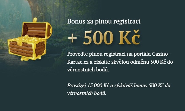 Vstupní bonus casino Kartáč