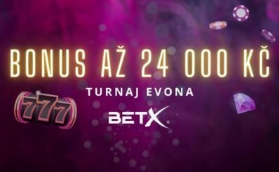 Bonus 24 000 Kč v turnaji u BetX