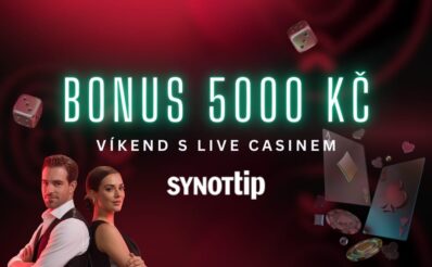 Bonus 5000 Kč v Live casinu u Synottipu