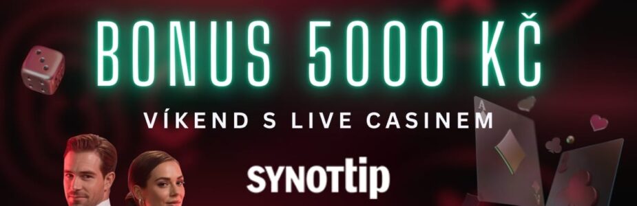 Bonus 5000 Kč v Live casinu u Synottipu