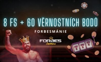 8 free spinů + 60 bodů v casinu Forbes