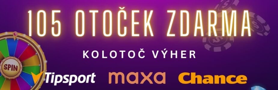 105 free spinů u tipsportu chance a maxy