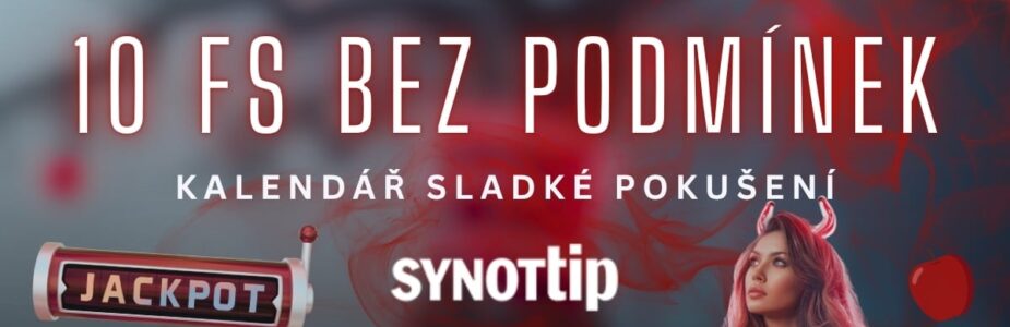 10 free spinů bez podmínek v kalendáři Synottip