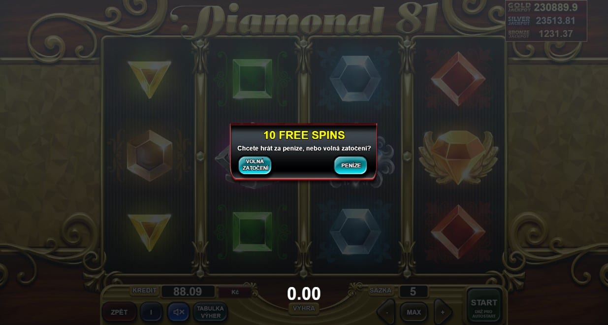 10 free spinů u Betana