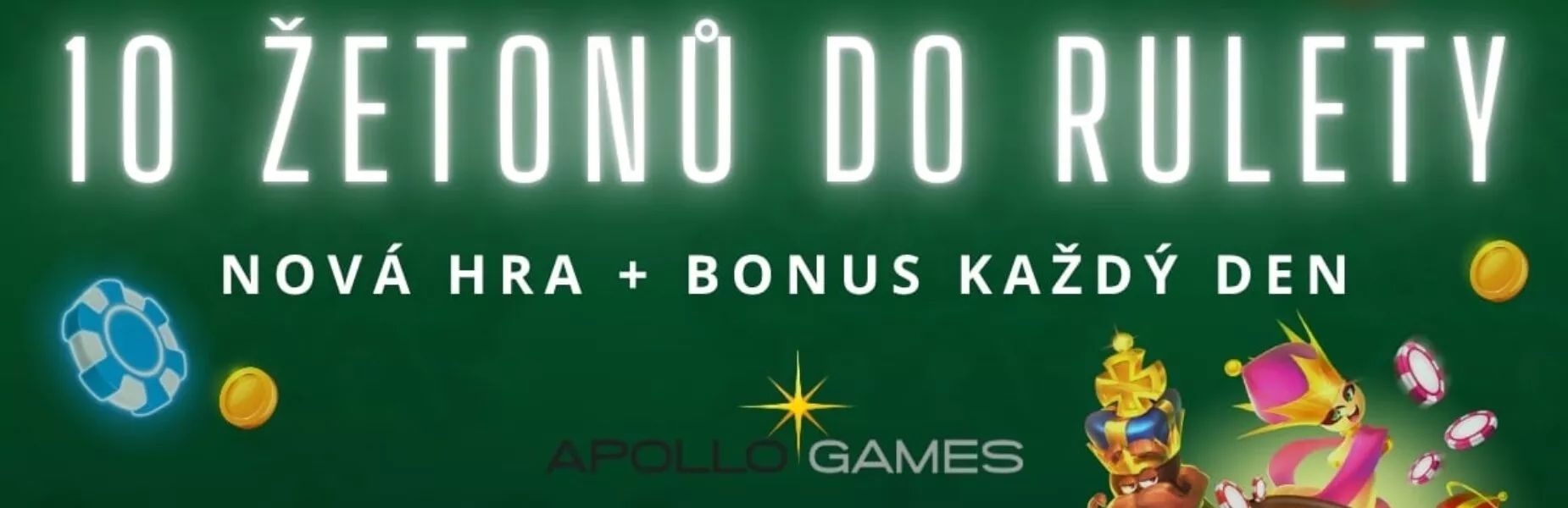 10 žetonů do online rulety