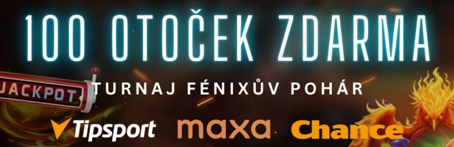 100 free spinů turnaj na Tipsportu Chance a Maxy