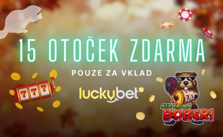 15 free spinů za vklad u Luckybetu