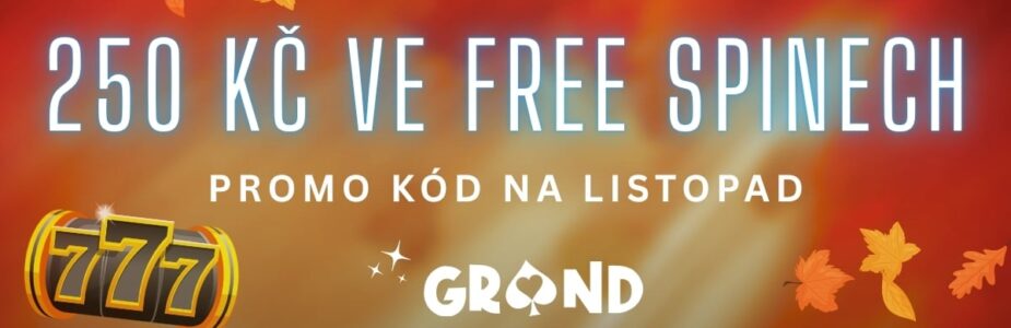 250 Kč ve free spinech u grandwinu