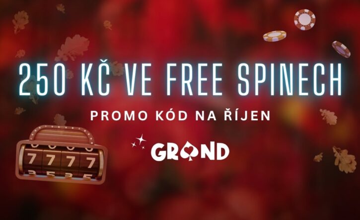 250 Kč ve free spinech v casinu Grandwin