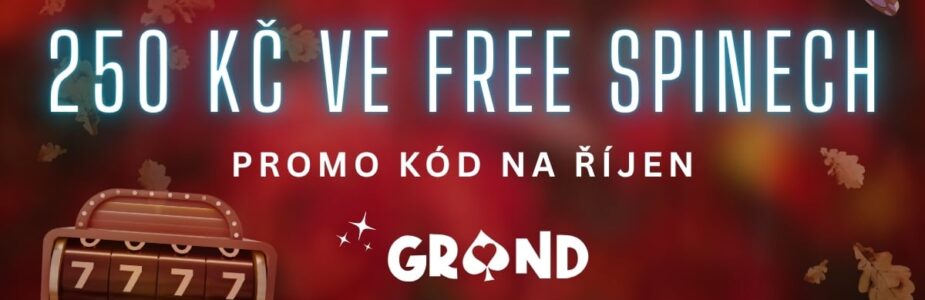 250 Kč ve free spinech v casinu Grandwin