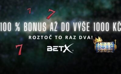 BetX 100 % bonus až do výše 1000 Kč