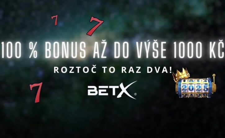 BetX 100 % bonus až do výše 1000 Kč