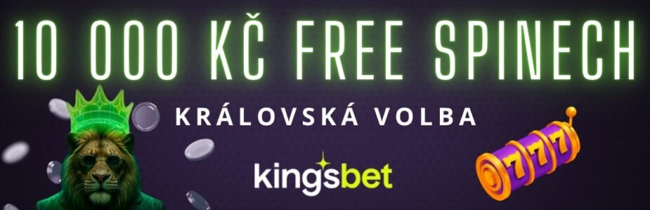 Kingsbet 10 000 Kč ve free spinech