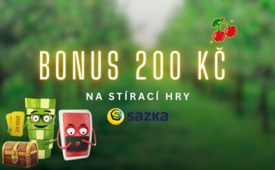 Sazka bonus 200 Kč na stírací hry