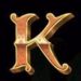 Symbol Písmeno K automatu The Knight King od Pragmatic Play