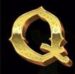 Symbol Písmeno Q automatu The Knight King od Pragmatic Play