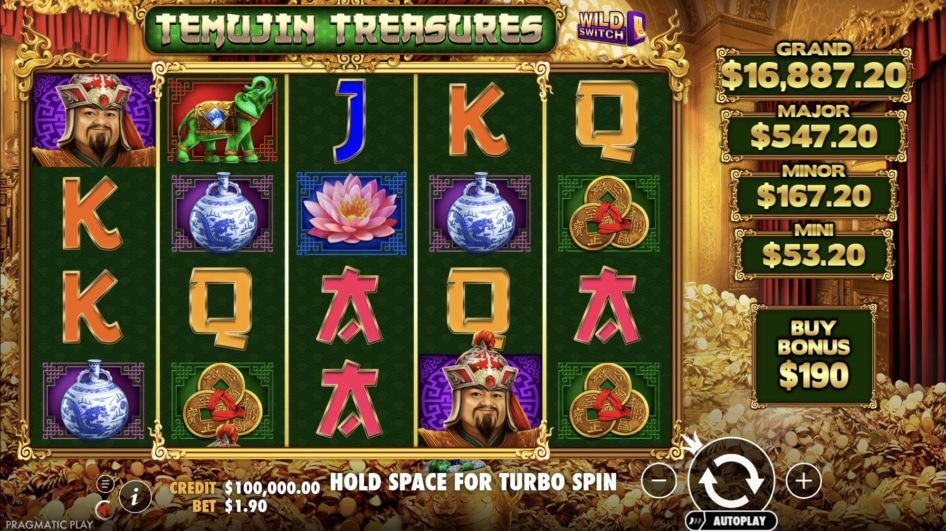 Temujin Treasures od Pragmatic Play