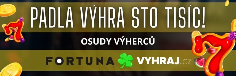 Ve Fortuně padla výhra sto tisíc korun!