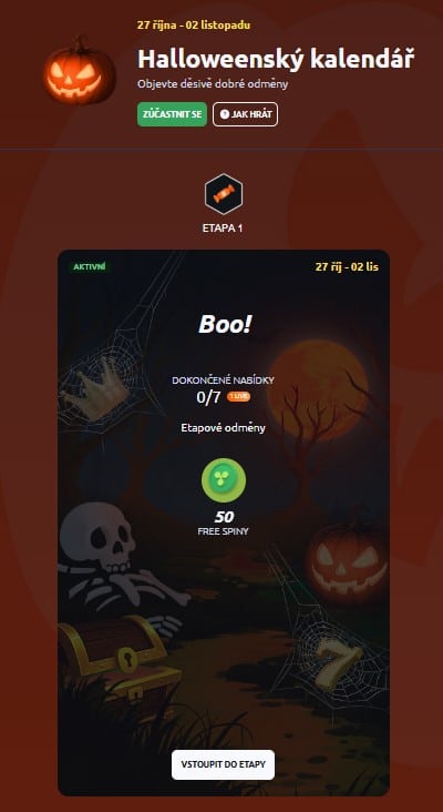 Betano halloween kalendá