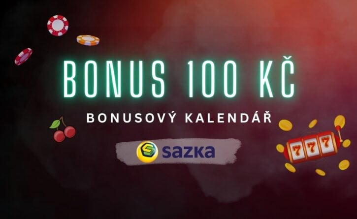 Bonus 100 Kč z bonusového kalendáře Sazky