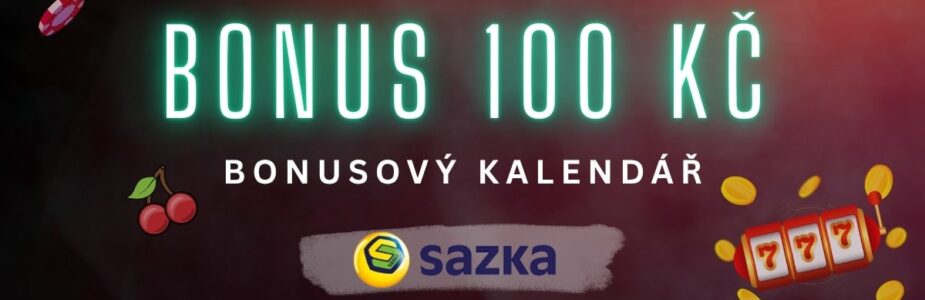Bonus 100 Kč z bonusového kalendáře Sazky