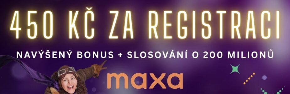 Bonus 450 Kč a slosování Megamaxa