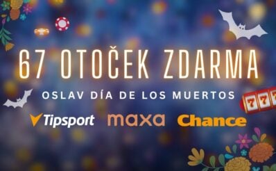67 free spinů u Tipsportu Chance a Maxy