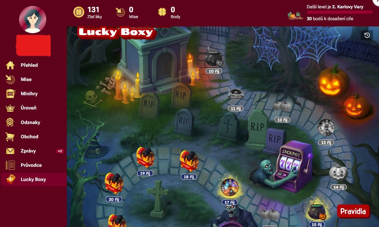 Halloweenské LuckyBoxy